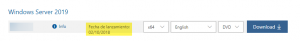 [Windows Server 2019] – Disponible para Todos!! y Primera Instalación.