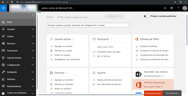 [Office 365] – Averiguar dónde se encuentra los datos de mi tenant y obtener el ID de la misma.