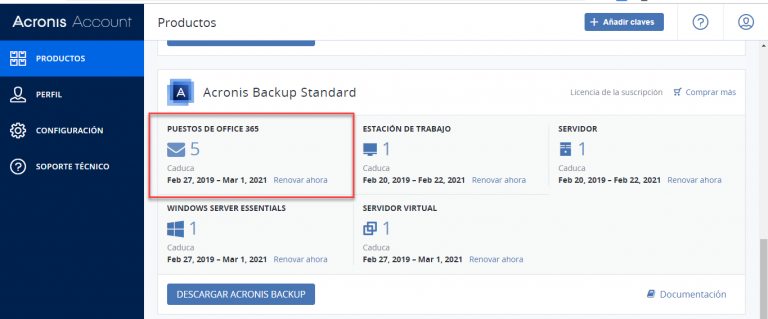 [Office 365] – Acronis Backup para Office 365 – Parte 1 (Instalación y Primer Backup de Buzones de Correo).