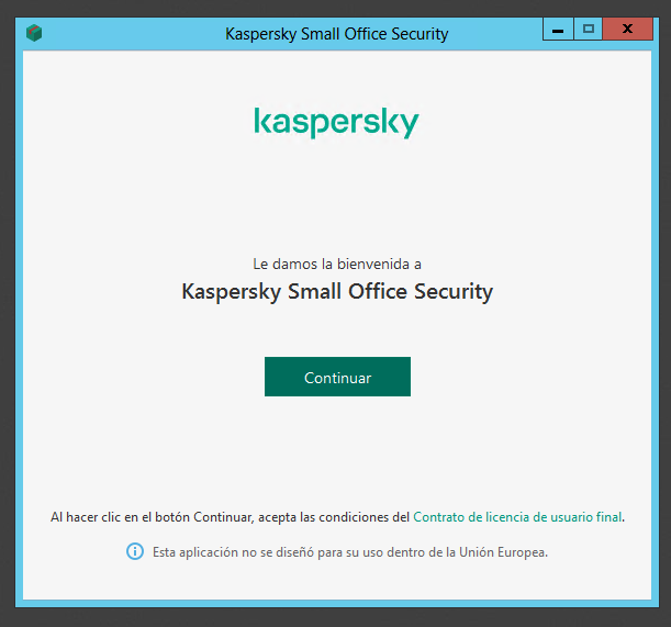[Windows Server 2012] – No me deja realizar la instalación de Kaspersky Small Office Security 8